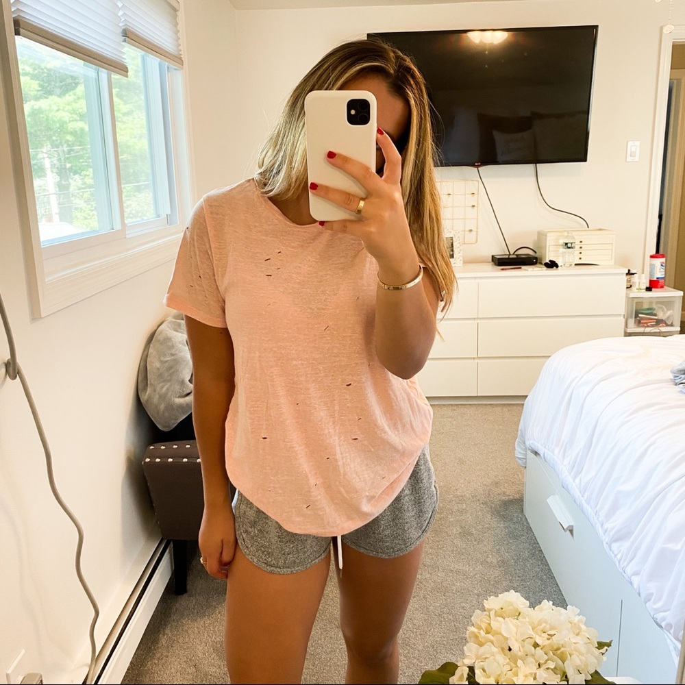 NWOT Wishful Thinking Orange Coral Tee Shirt